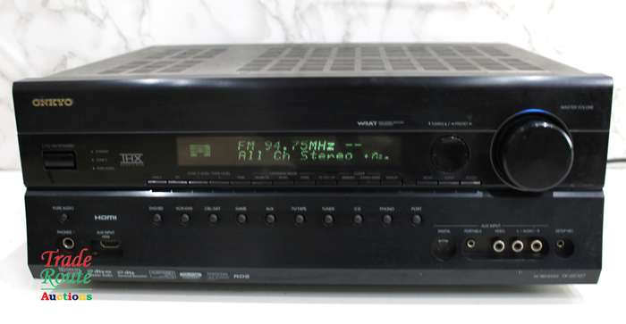 Onkyo TX-SR707 7.2-Channel Home Theater Receiver - [ POWERS ON ] [ NO SOUND]