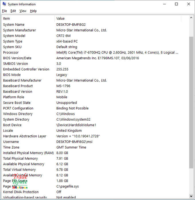 MSI CR72 6M 17.3 Inch i7 Gaming Laptop