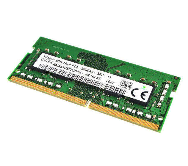 SK HYNIX 8GB DDR4 RAM 3200MHz Memory Module for Laptops