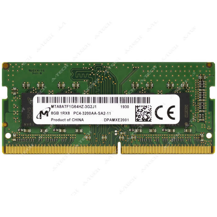 MICRON 8GB DDR4 RAM 3200MHz Memory Module for Laptops