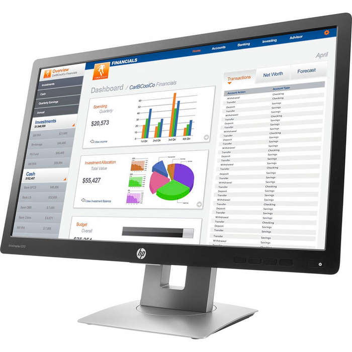 HP EliteDisplay E232 23-inch ull HD Widescreen Monitor (VGA+HDMI+DP)