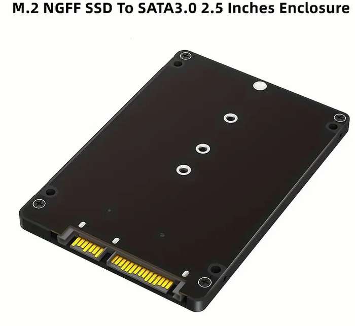 M.2 NGFF SSD to 2.5 SATA Adapter Enclosure M.2 SSD Converter Case