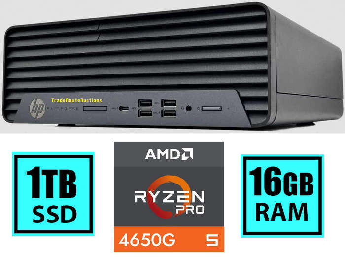 HP EliteDesk 805 G6 SFF Desktop PC AMD Ryzen 5 PRO 4650G 16GB RAM 1TB SSD