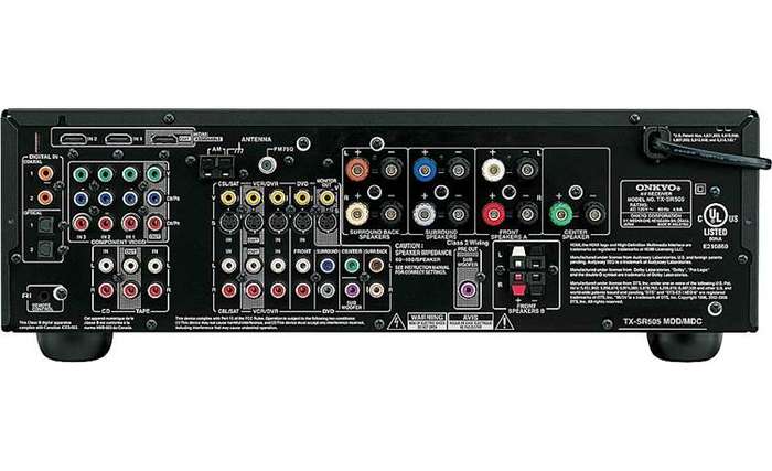 Onkyo 7.1CH AV Receiver 130W/CH - TX-SR505E Salvage stock