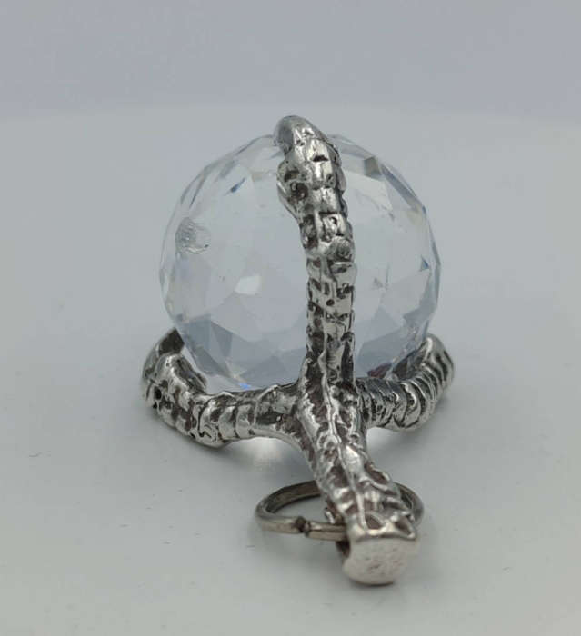 Silver claw pendant