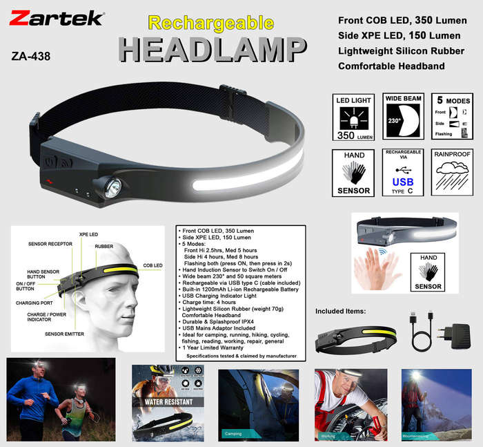 ZA-438 Silicone Headlamp