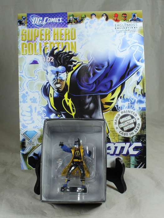 DC comics Super Hero - lead, hand painted figurine with book - Static #102