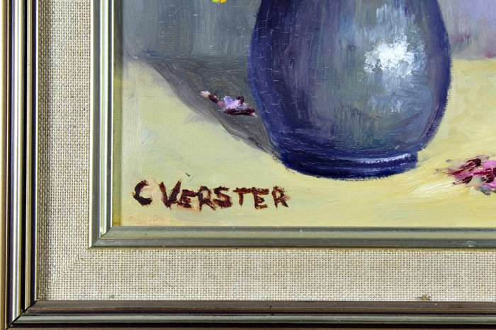 C Verster - Still life flowers