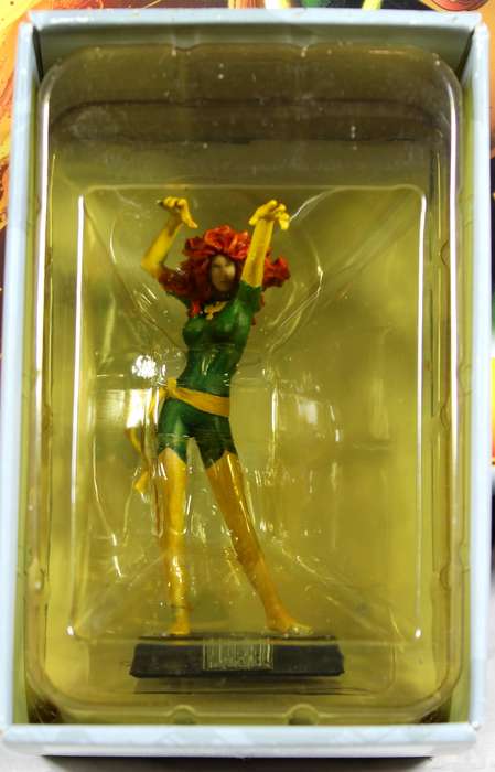 Marvel comics - lead, hand painted figurine with book - Jean Grey #11