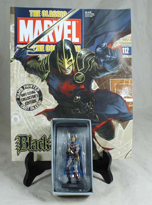 Marvel Classic - lead, hand painted figurine and book - Black Knight #112