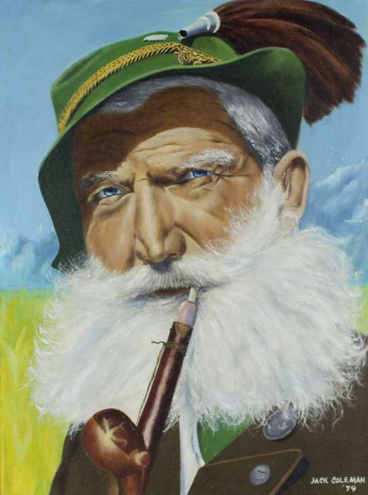Jack Coleman - Old man smoking