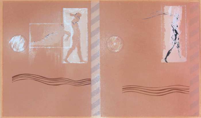 Lionel Abrahams - Abstract limited edition lithograph!
