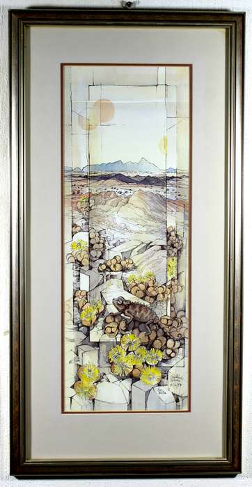 Christine Marais - Chameleon in the desert