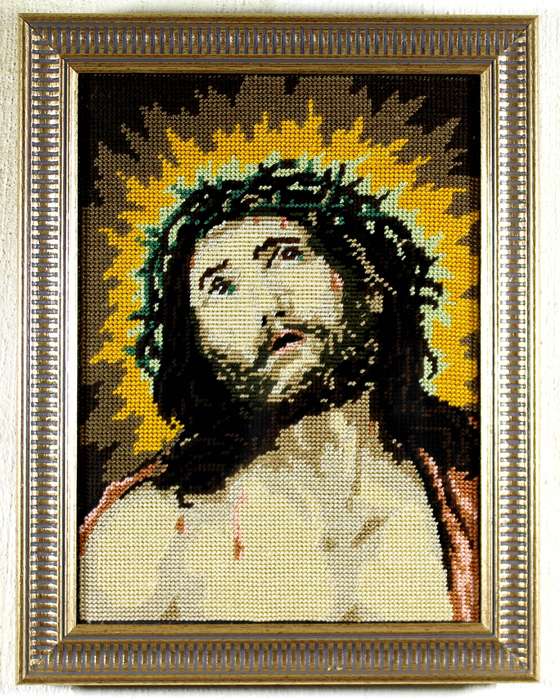 Christ suffering - small tapestry