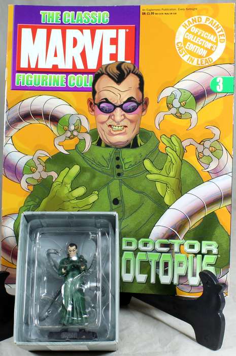Marvel comics - lead, hand painted figurine with book - Doctor Octopus #3