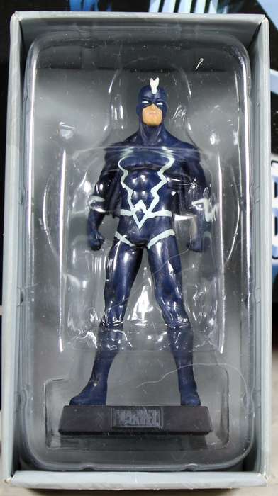 Marvel comics - lead, hand painted figurine with book - Black Bolt #65