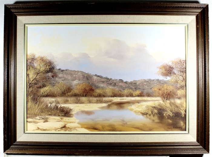 Thomas Hacking - River in a landscape