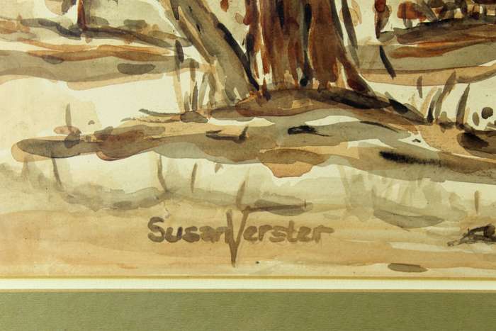 Susan Verster - Tall trees in landscape