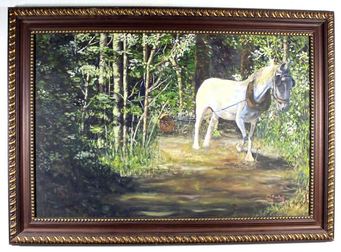 M Boshoff - Horse in the woods