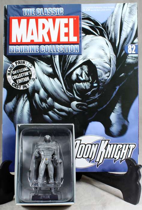Marvel comics - lead, hand painted figurine with book - Moon Knight #82