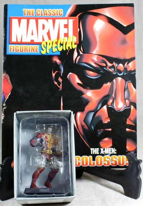 Marvel comics - lead, hand painted figurine with book - Colosus (special edition)