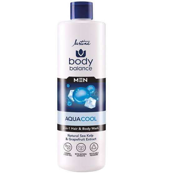 Body Balance Men Aqua Cool 2-in-1 Hair & Body Wash - 400ml