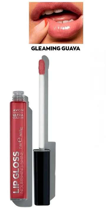 Avon Gleaming Guava Ultra Color Nourishing Lip Gloss 5ml
