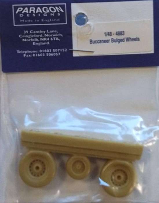 Buccaneer Bulged Wheel Resin 1/48 Paragon Designs 4883