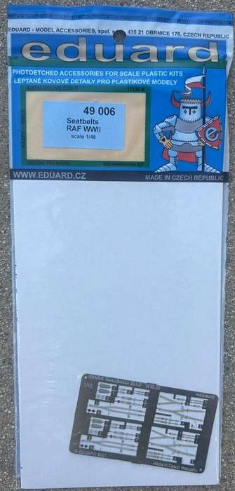 Seatbelts RAF WWII 1/48 Eduard 49 006