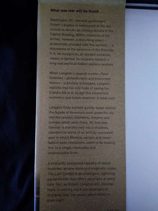 Dan Brown The Lost Symbol Book