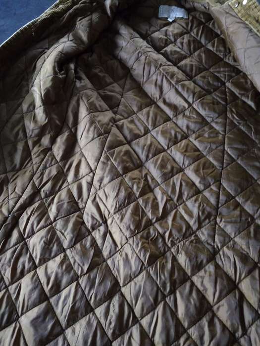 Long brown corduroy jacket (knee size length) Size 8