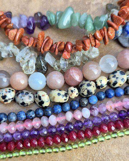20 Strands Assorted  Gemstone Beads  / Bid Per Strand
