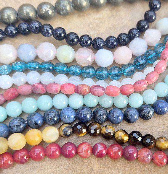 20 Strands Assorted  Gemstone Beads  / Bid Per Strand