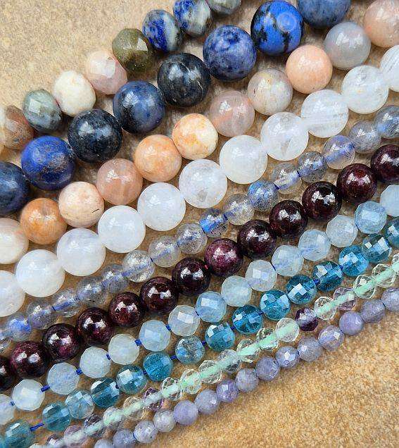 20 Strands Assorted  Gemstone Beads  / Bid Per Strand