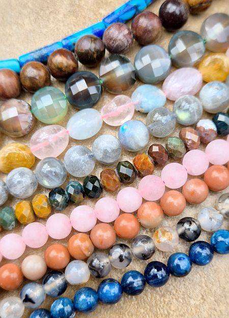 20 Strands Assorted  Gemstone Beads  / Bid Per Strand