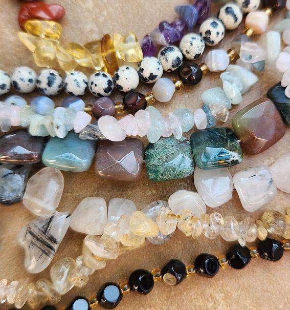 30 Strands Assorted  Gemstone Beads  / Bid Per Strand