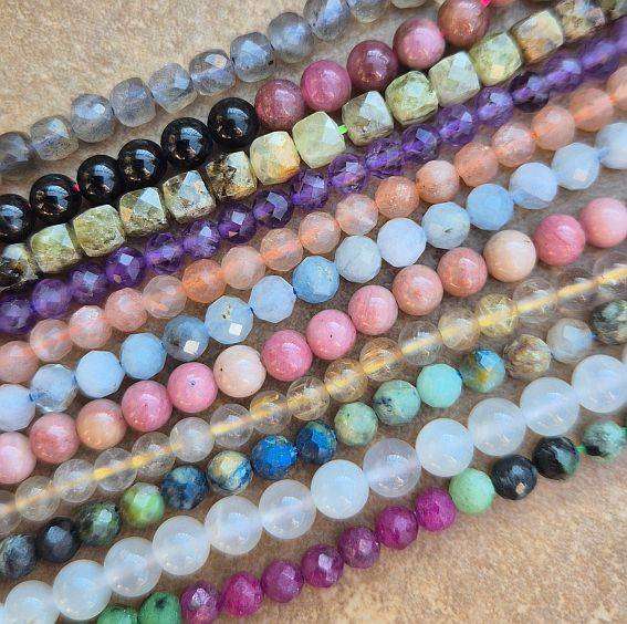 30 Strands Assorted  Gemstone Beads  / Bid Per Strand