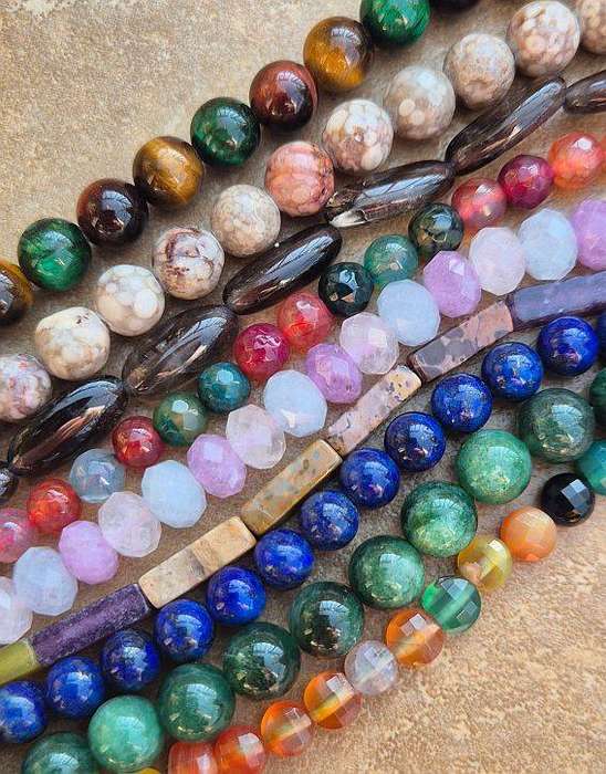 30 Strands Assorted  Gemstone Beads  / Bid Per Strand