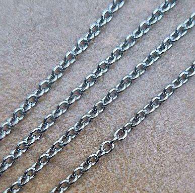 *Clearance Sale*1m  Stainless Steel  /  Oval Link  Chain /  Link Size 3x2.2mm