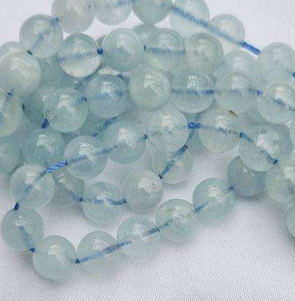 *Clearance Sale* 20pcs x 6mm  Natural /  Aquamarine / Round  Beads