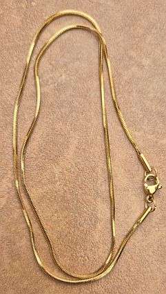*Clearance Sale*1pc  Stainless Steel  / Gold Tone  /  Snake Chain  With Lobster Clasp