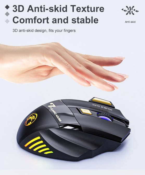 GW-X7 Wireless Gaming Mouse -  Bluetooth 2.4GHz double mode