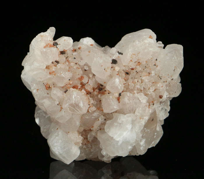 Calcite on Andradite, "N'Chwaning II Mine, Kalahari Manganese Field, Northern Cape, South Africa "