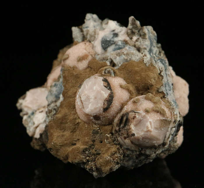 Rhodochrosite on Matrix"N'Chwaning II Mine, Kalahari Manganese Field, Northern Cape, South Africa "