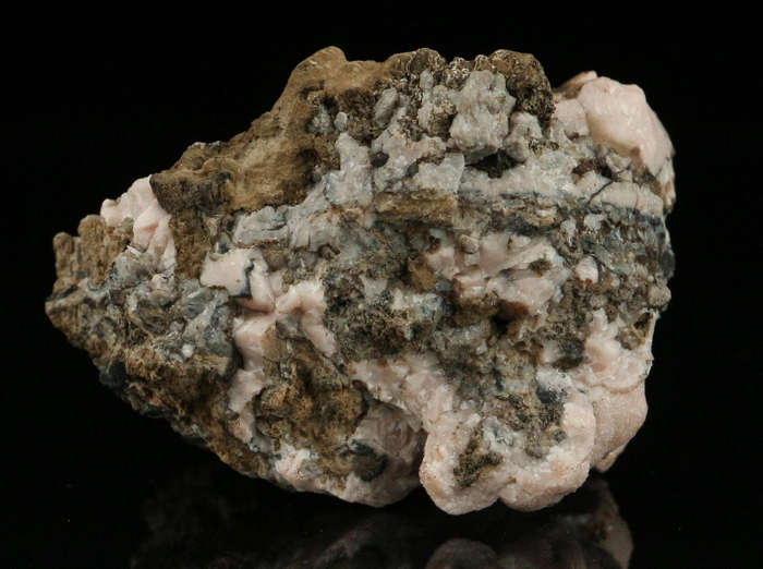 Rhodochrosite on Matrix"N'Chwaning II Mine, Kalahari Manganese Field, Northern Cape, South Africa "