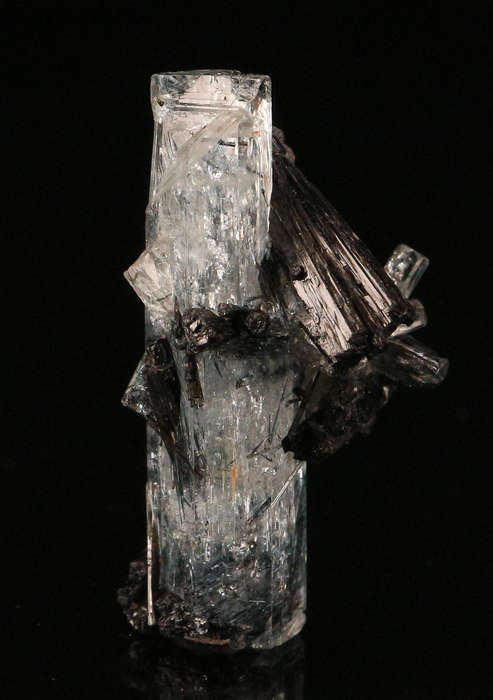 Schorl on Aquamarine, Erongo Mnt Region, Namibia