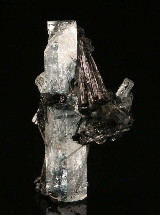 Schorl on Aquamarine, Erongo Mnt Region, Namibia