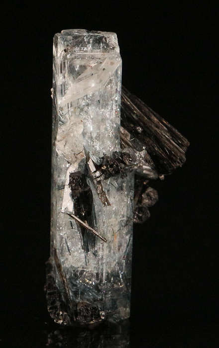 Schorl on Aquamarine, Erongo Mnt Region, Namibia
