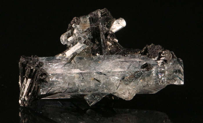 Schorl on Aquamarine, Erongo Mnt Region, Namibia