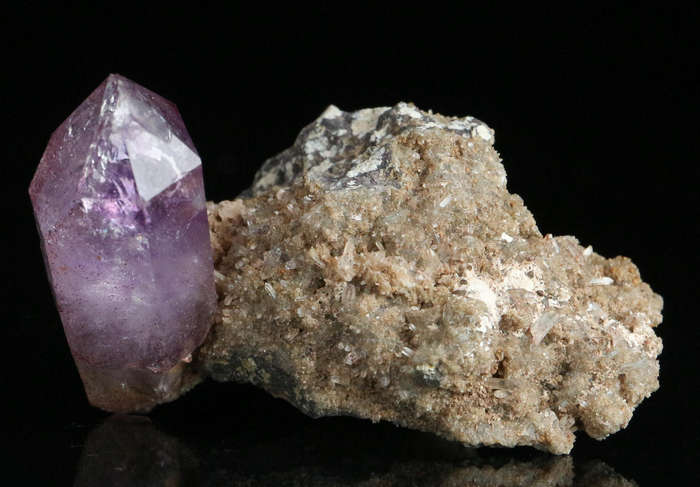 Amethyst Quartz on Matrix, Brandberg Mnt, Namibia
